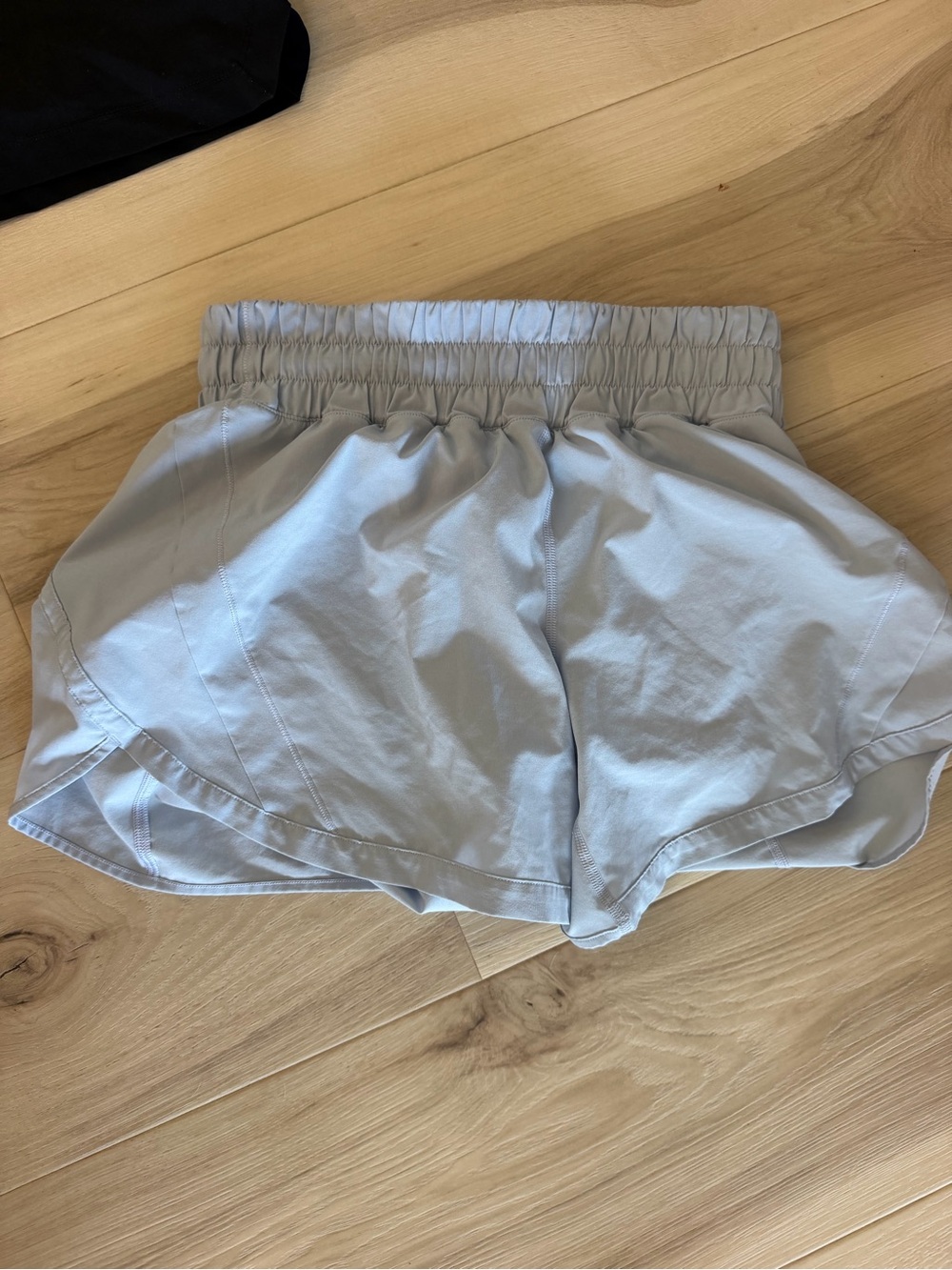lululemon athletica Light Gray Athletic Shorts with Elastic Waistband